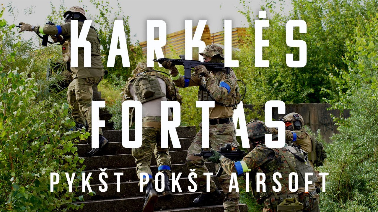Karklės fortas - MTF komandos pirmas išbėgimas į aikštelę #airsoft #karklė