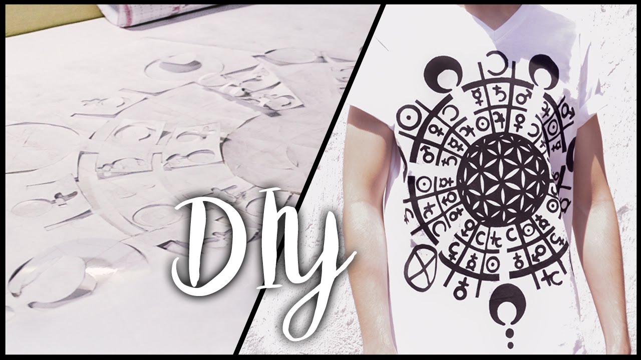 DIY | ESTAMPADO EN CAMISETA - Stencil en casa