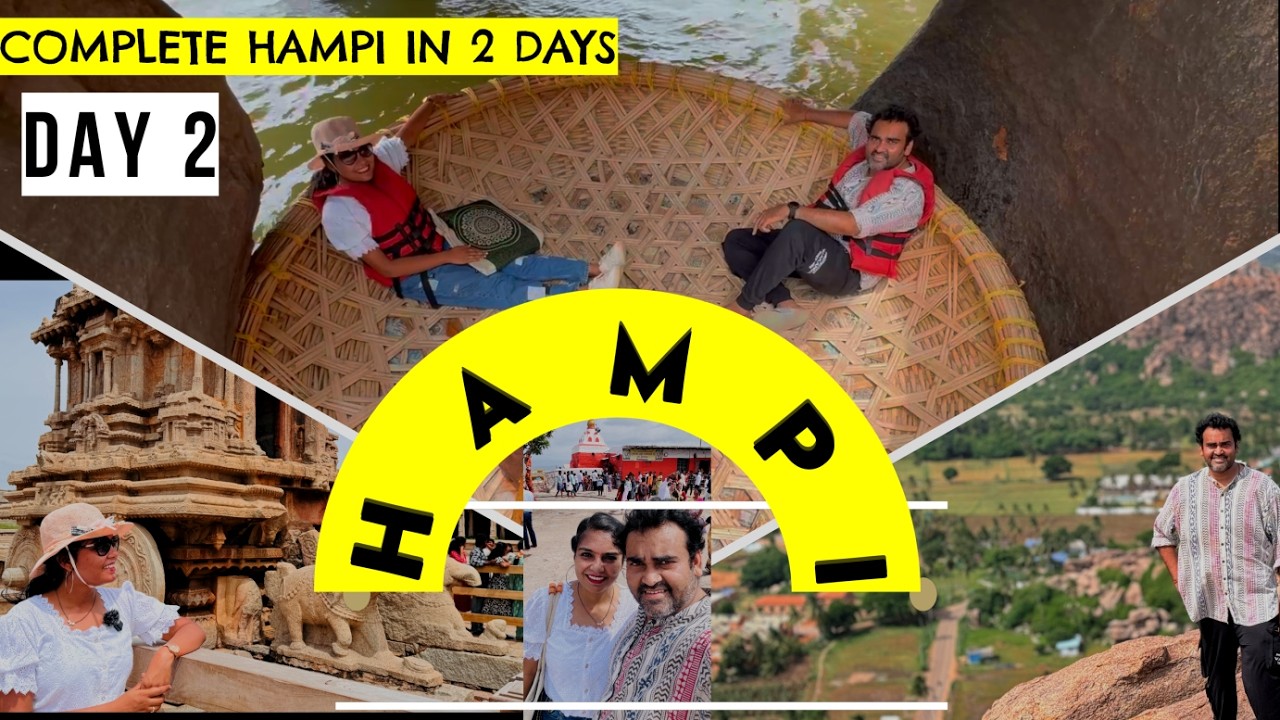 EP-3 Hampi Karnataka - बस चलते रहो | Coracle Riding Hampi & More | Hampi Tourist Places | Hampi Vlog