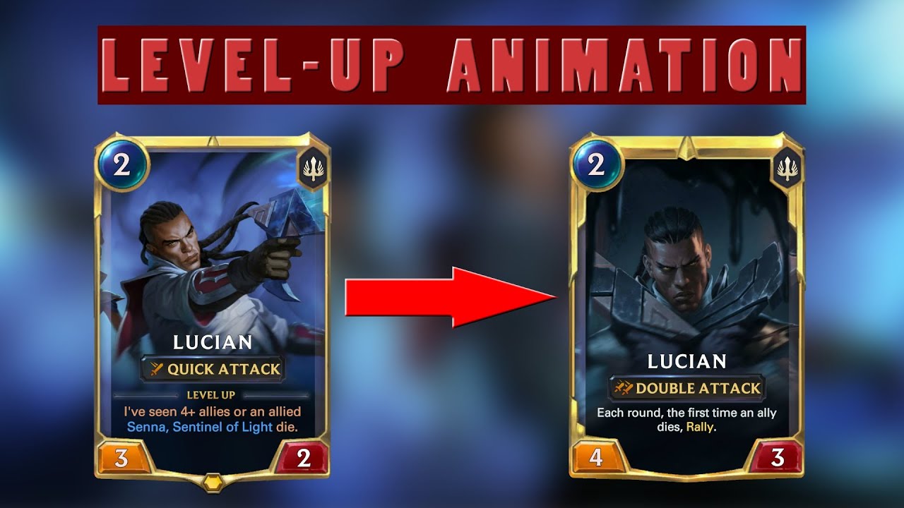 Lucian level-up animation | Legends of Runeterra