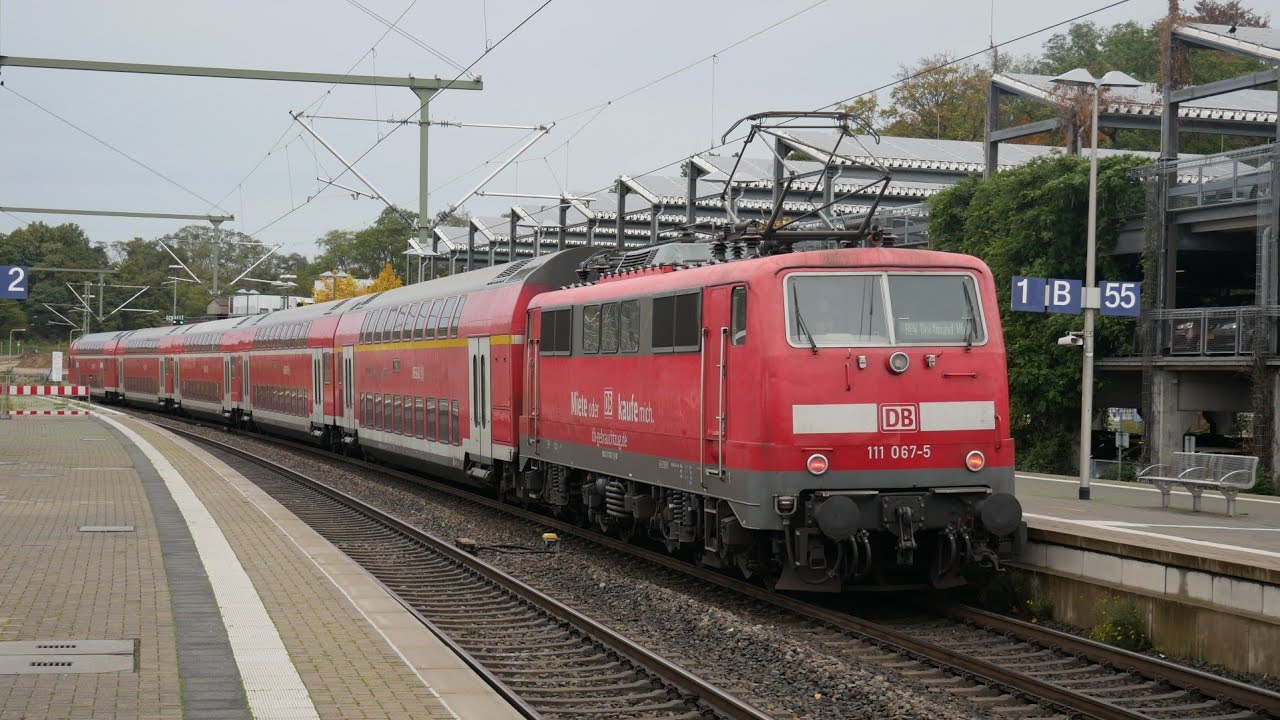 Eisenbahnverkehr in Herzogenrath mit Br 111 643 425 462 429 186 193 423 185