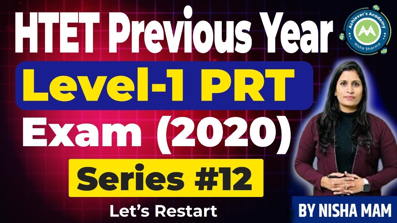 Htet PYQ 2020 cdp level -1 By Nisha Sharma