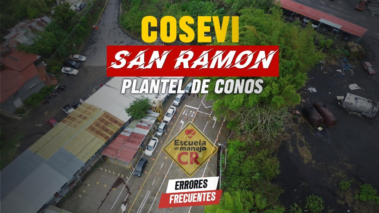 💥Prueba de manejo COMPLETA en SAN RAMON ⚠️ ERRORES mas frecuentes en la parte de conos 🚸8631 0030🚸