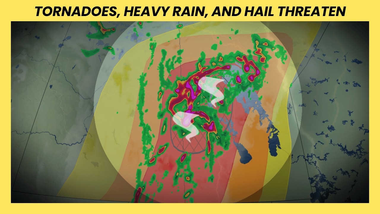 Active Weather Watch: Tornadoes, Heavy Rain, and Hail Threaten the Prairies | #activeweather