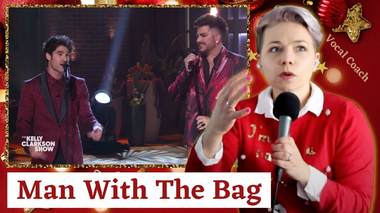 Adam Lambert & Darren Criss - Man With The Bag - New Zealand Vocal Coach Analysis and Reaction