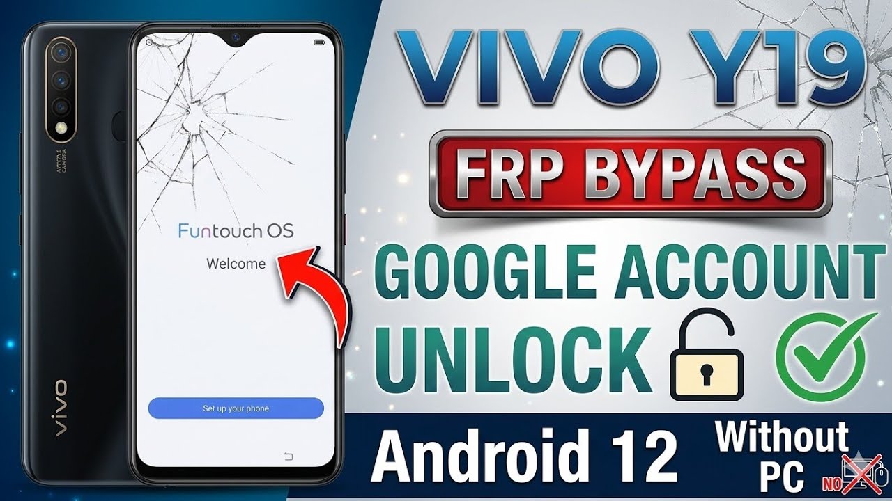 Vivo Y19 (1915) Android 12 Frp Bypass Without Pc |New Trick 2024| Bypass Google Account 100% Working