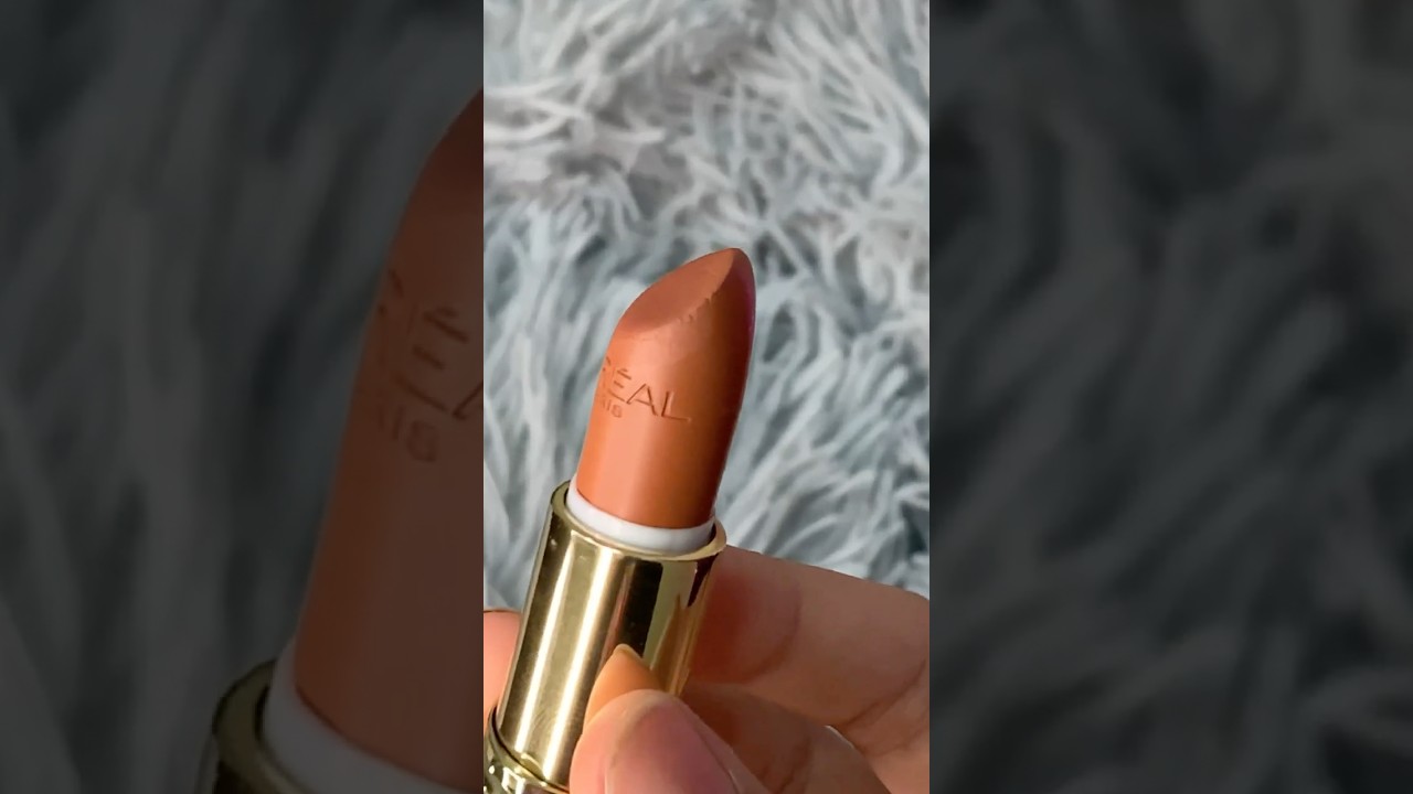 Perfect peachy nude lipstick 🧡🍁#lipstick #review#unboxing#makeup#swatches
