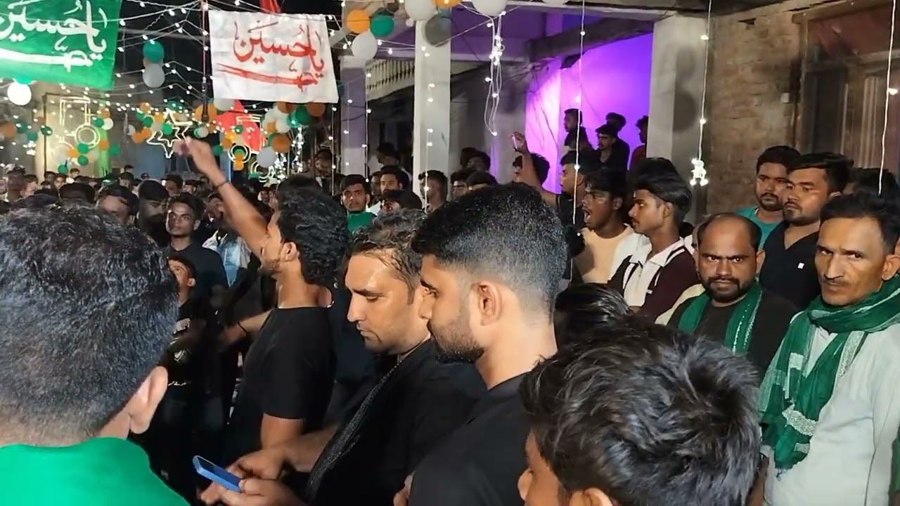 Anjuman lashkare abbasiya sonbarsa Sultanpur 2025 azadari Sonbarsa Sultanpur 01 moharram 1447 hijri