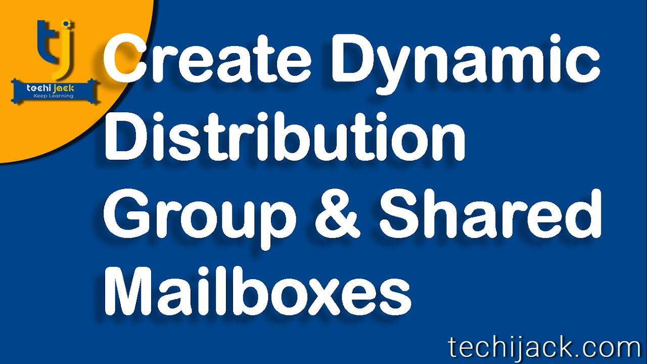 How To Create Dynamic Distribution Group