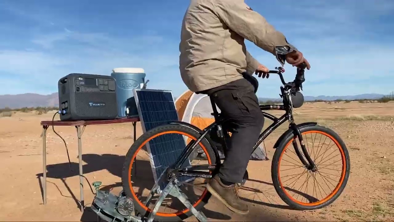 Prepper SHTF  Emergency Backup 500W Bigfoot  Pedal Power Bike Generator  Charging System Camouflauge