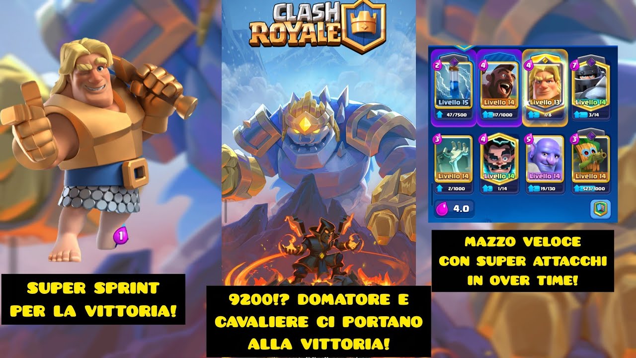 ROAD TO 10K TROFEI EP.3! SIAMO A 9200 SEMPRE PIÙ VICINI COL CAVALIERE D'ORO! #clashroyale #supercell