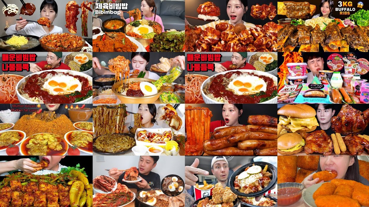 1 hour best *satisfying big bites* mukbang asmr compilation pt.17