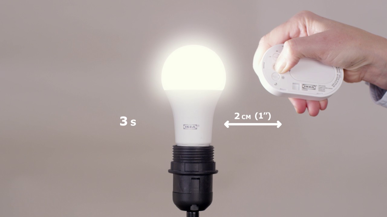 IKEA - Appairage d’une ampoule avec le détecteur de mouvement TRÅDFRI