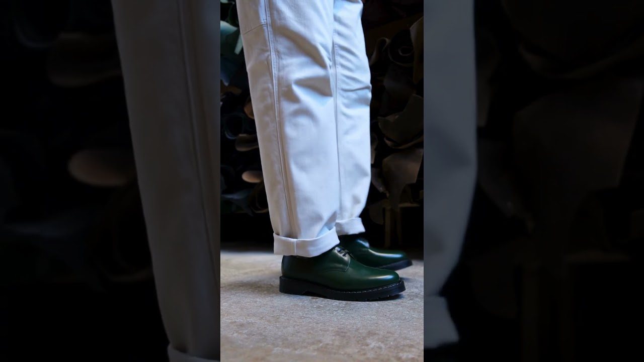 Green Hi-Shine Gibson Shoe