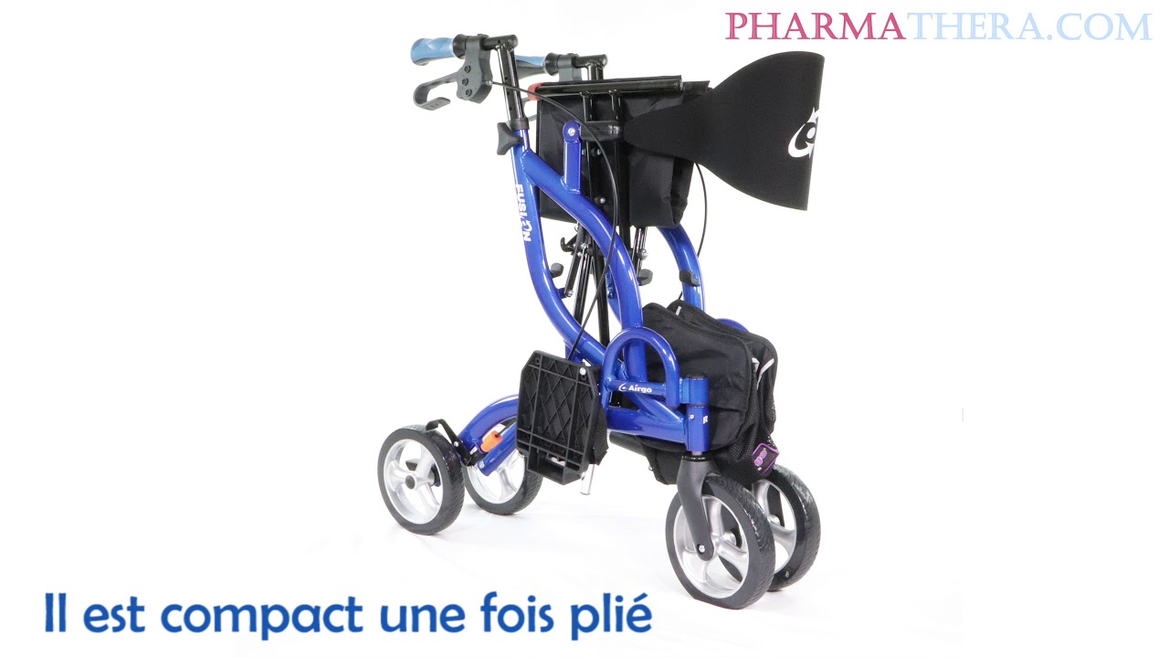 Airgo Fusion  - déambulateur convertible en chaise roulante