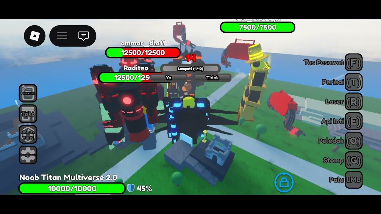 Guys Titan penyihir nekro update v2 nya guys susah bet njir#roblox#edit#noobexperiment 
