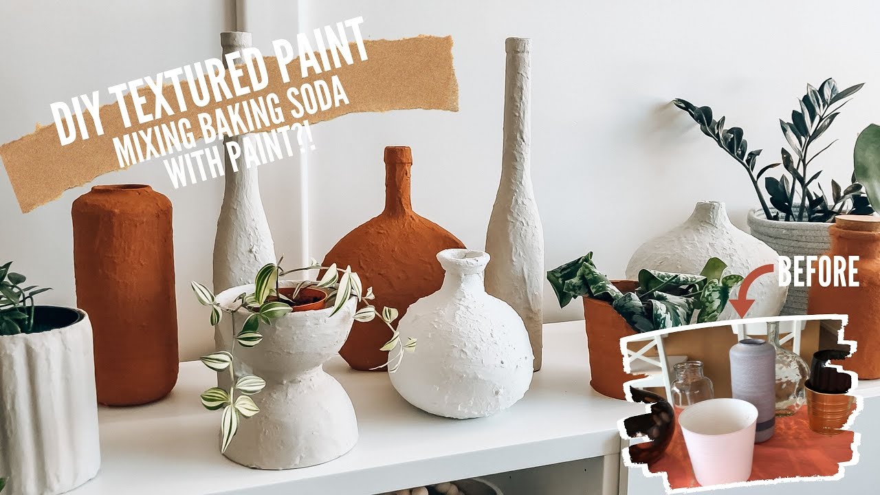 EASY DIY TEXTURED PAINT // Simple Thrift Flip With Baking Soda and Paint!