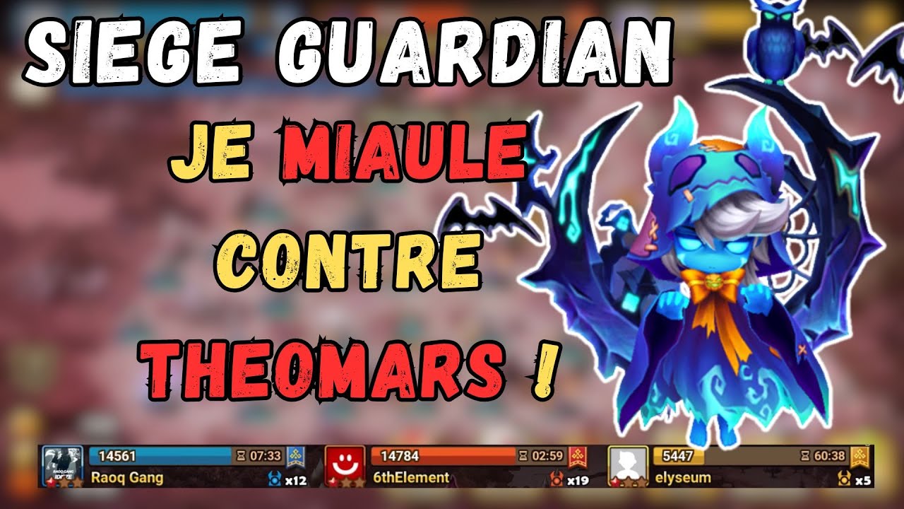 GUARDIAN SIEGE : Ce Theomars me fait miauler en G1 ?! SUMMONERS WAR