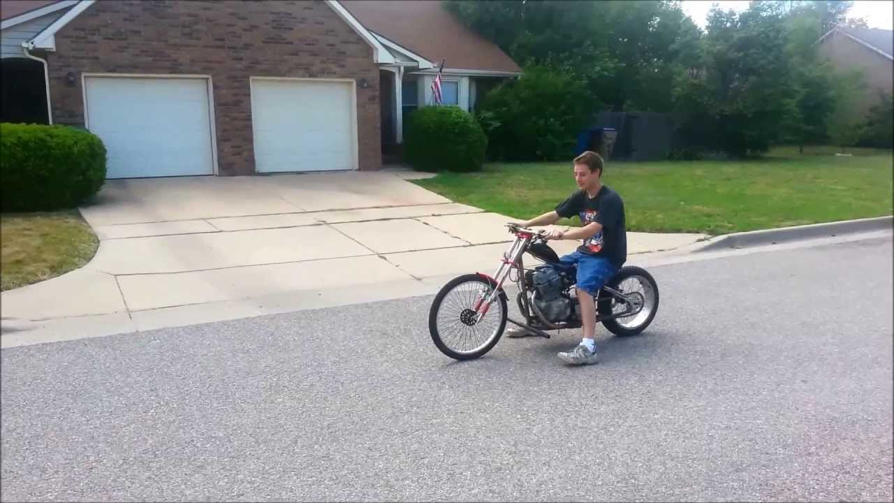 OCC Schwinn Stingray with a honda 250cc twin - test