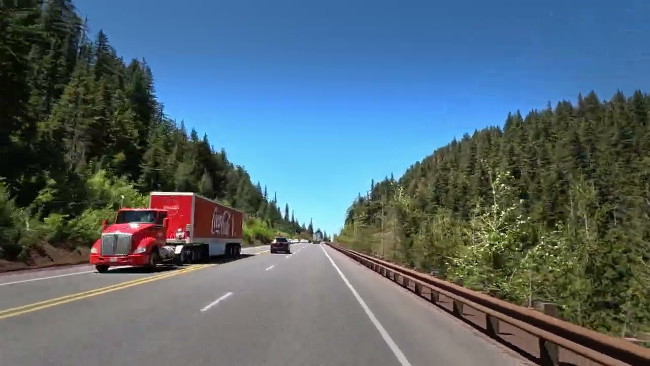 Driving from Sisters, Oregon, towards Salem, Oregon.
