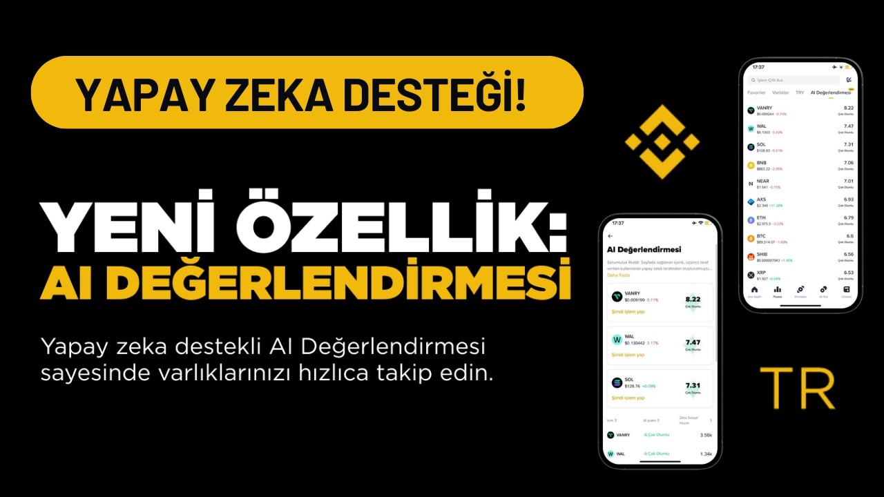 BinanceTR AI Değerlendirmesi &Ouml;zelliği Nedir? Uygulamayı A&ccedil;madan Piyasayı Takip Et! BinanceTR Widget