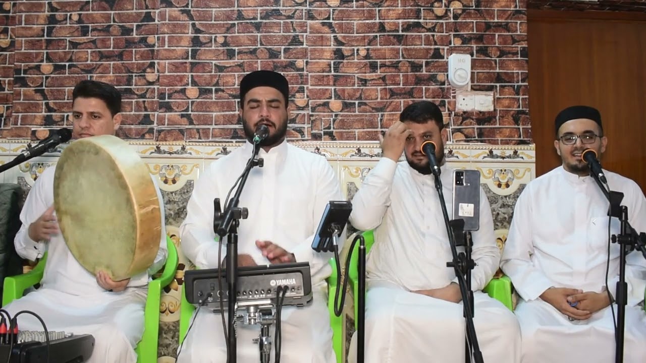 جلسة مديح في بيت السعدون المداح احمد ظافر الالوسي