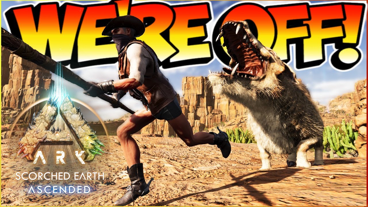 A New  Cowboy Adventure With The Boys ARK Scorched Earth  Episode 1