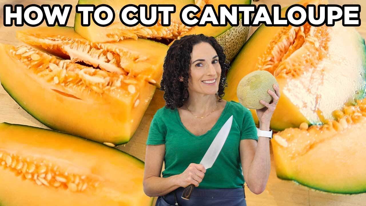 How to Cut Cantaloupe into Slices and Cubes The Easy Way