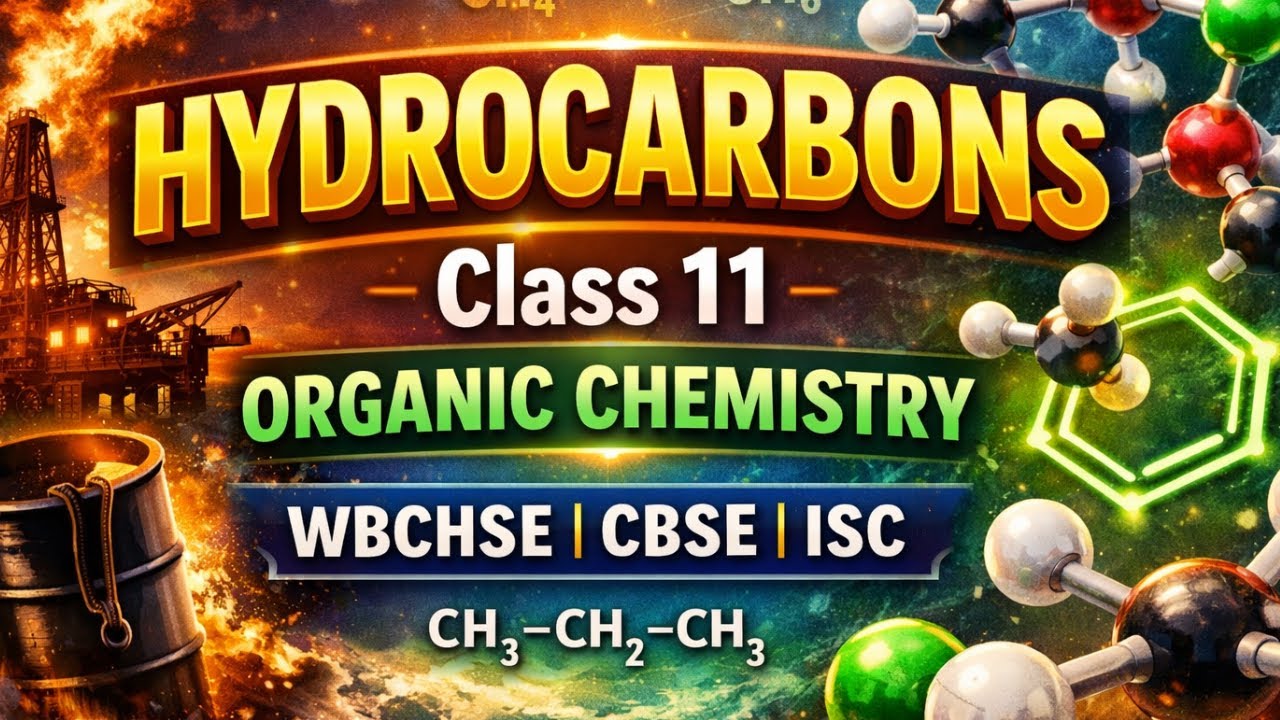 🎯HYDROCARBONS One Shot 🔥 | Class 11 Organic Chemistry | WBCHSE | CBSE | ISC