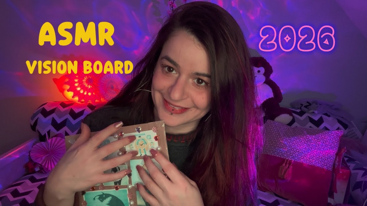 Asmr Vision Board 2026 Organisation, projets et confiance en soi 📖🤞🍀💤