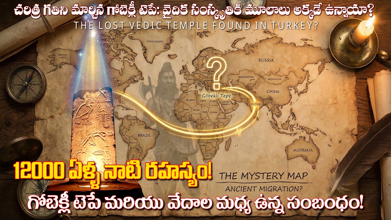 Is Gobekli Tepe Connected to Vedic Culture? | 12,000 Year Old Mystery Explained in Telugu