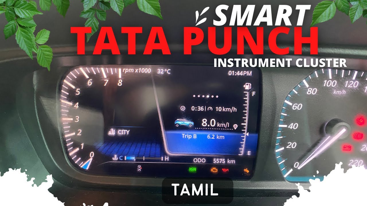 Smart Tata Punch Instrument Cluster Features 🔥 in Tamil