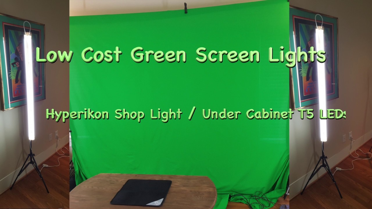 Low Cost DIY Green Screen Lighting - Hyperikon T5 Lights
