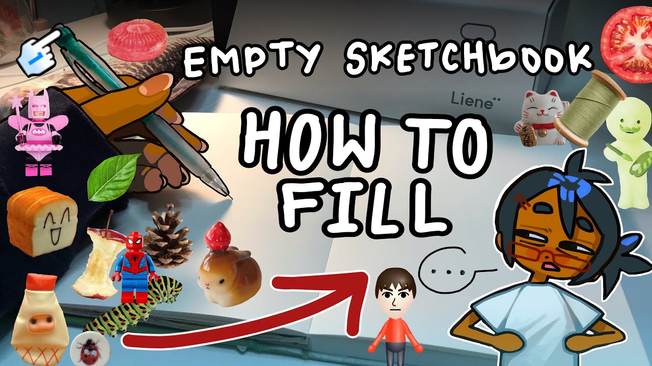 How to fill your empty sketchbook! 🍎 ft. Liene