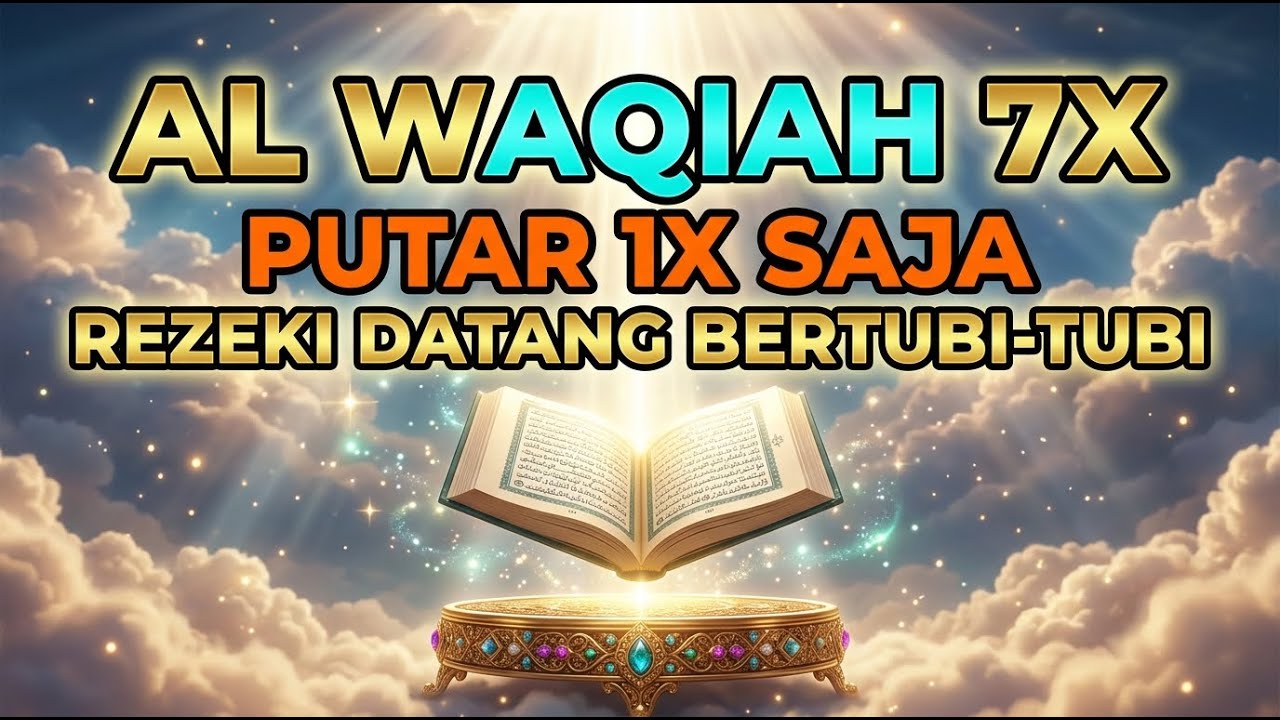 Dengar Al Waqiah 7X Sekali Saja Rezeki Mengalir Tanpa Henti