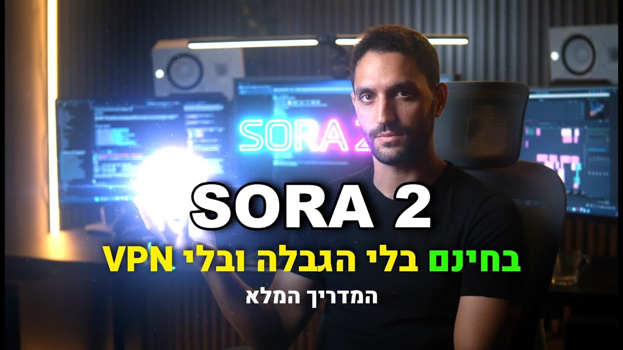 איך יוצרים סרטוני AI מקצועיים עם Sora 2 – בלי VPN ובלי קוד הזמנה בחינם! (עובד מהמחשב והפלאפון)