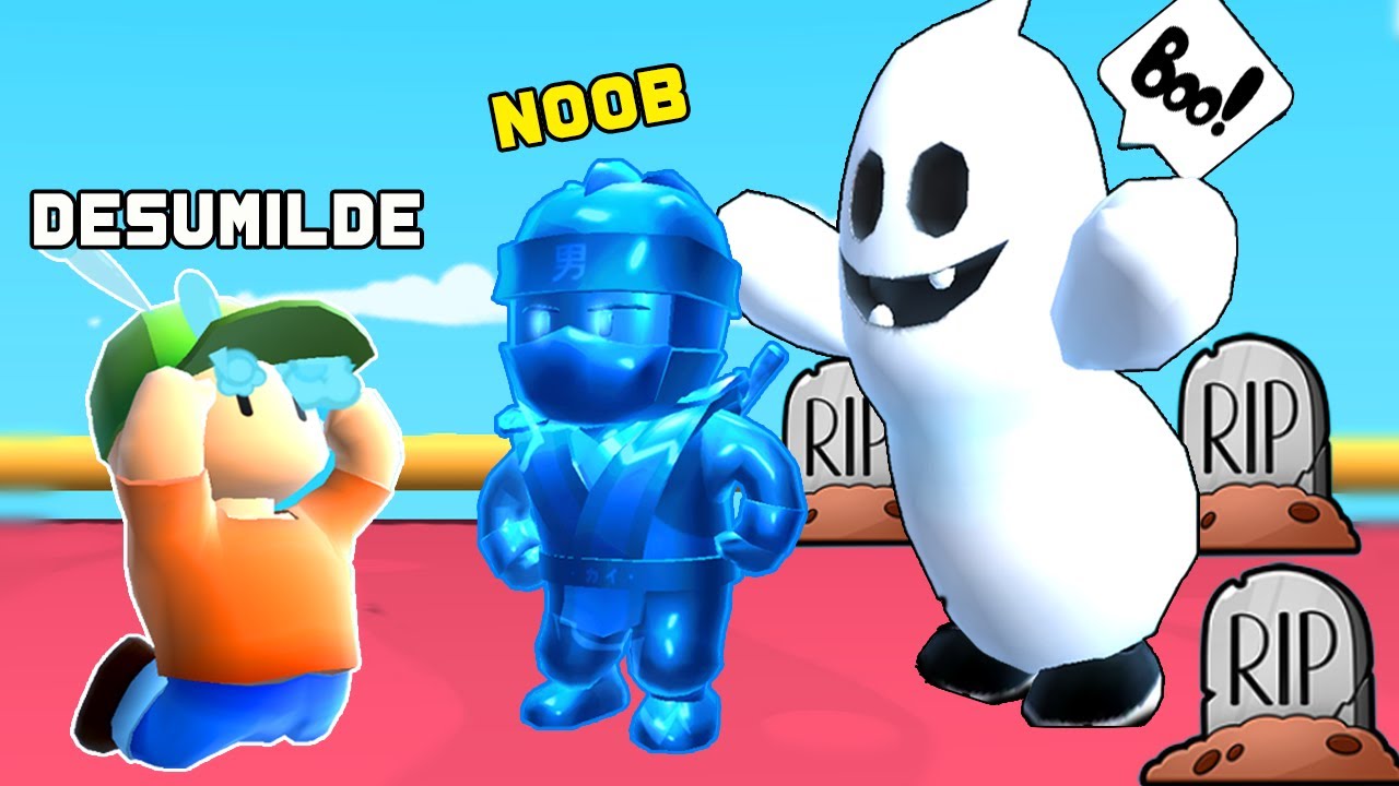 O FANTASMA SALVOU O MENINO HUMILDE DO DESUMILDE NO STUMBLE GUYS (ELE LEVOU UM SUSTO!)