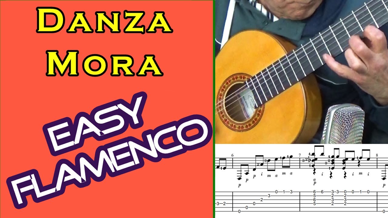 Danza Mora. Flamenco Guitar - easy solo with tab
