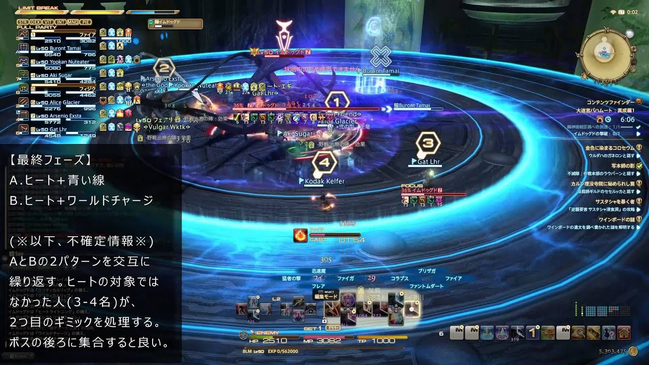 【新生FF14】大迷宮バハムート 真成編1層 黒視点 アフレコ解説