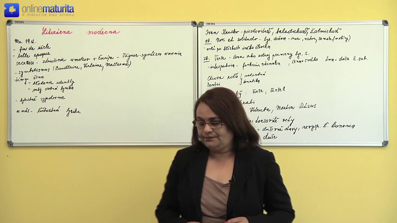 18.  Slovenský jazyk a literatúra  - Literárna moderna