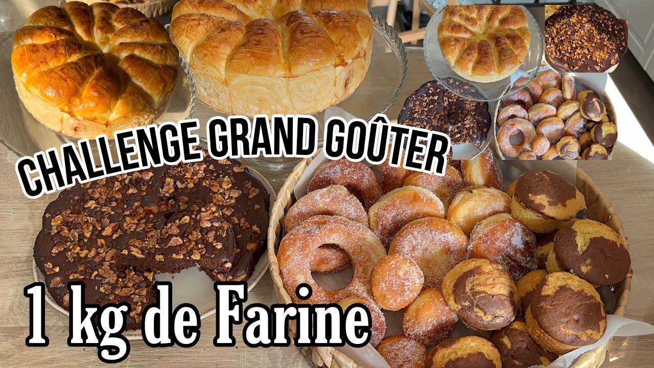 Challenge : faire tout le goûter avec seulement 1 kg de Farine