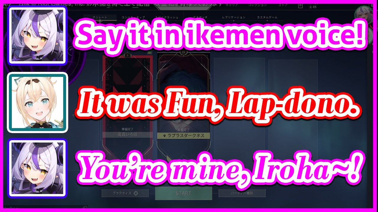 Laplus Couldn't Handle Iroha's Ikemen Voice & Suddenly Acts Like A Girl