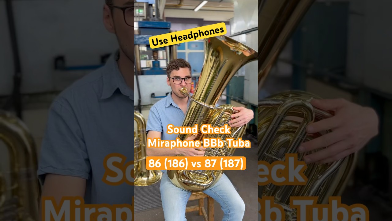Miraphone BBb tuba sound check: Model 86 (186) and 87 (187) Do you hear a difference? Use headphones