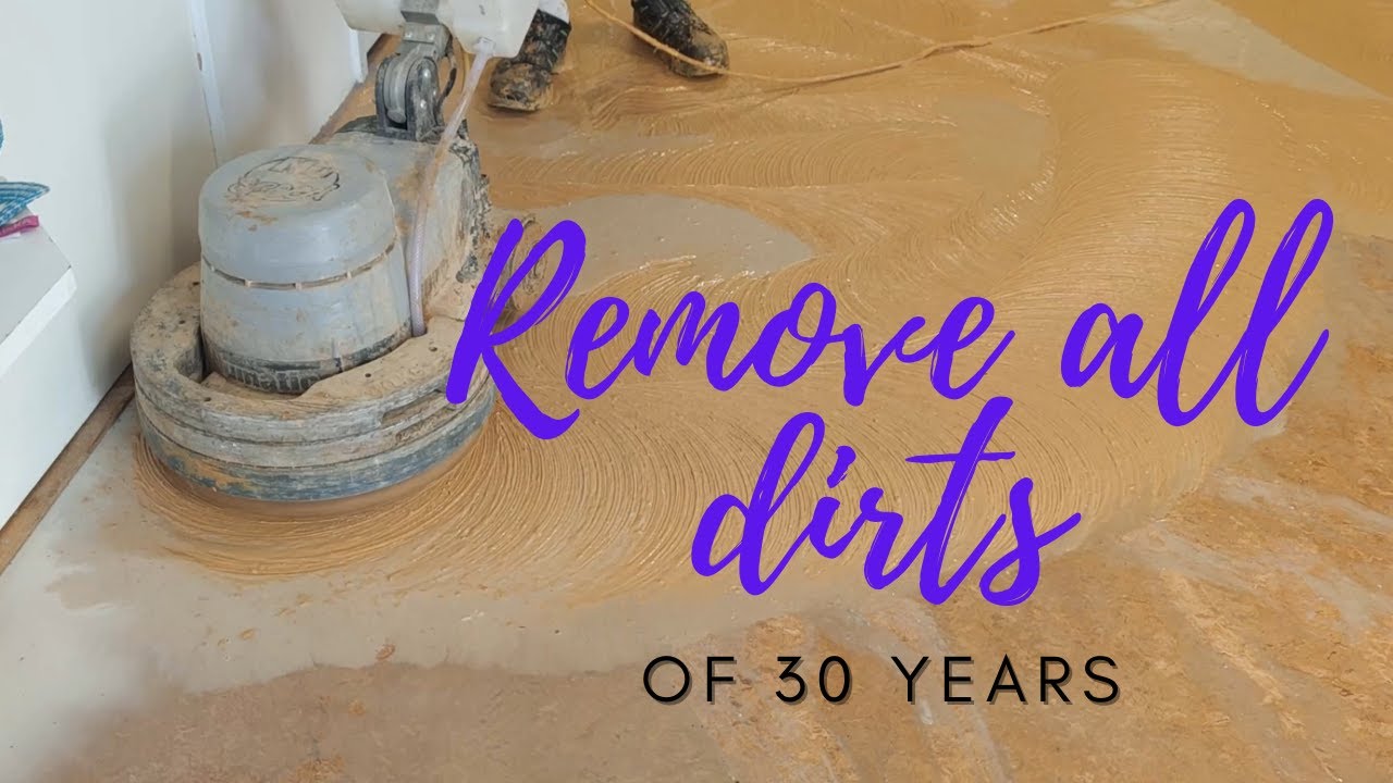 Deep clean linoleum flooring professionally|Renew 30 year old school floor| Floor installation | DIY