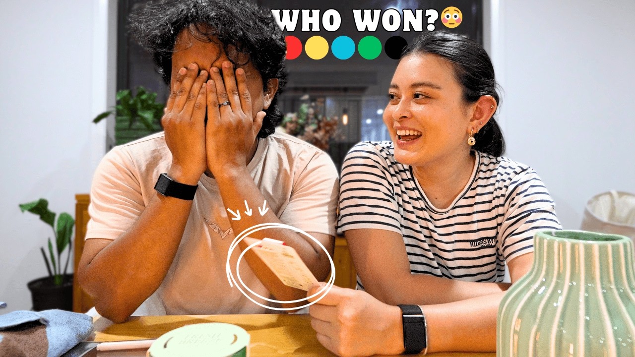 Colour Gift Exchange Game | Husband vs Wife Challenge