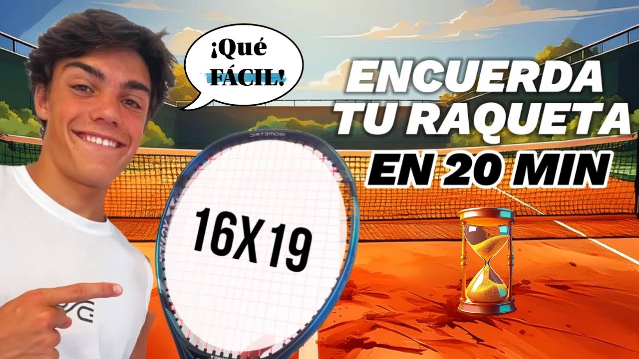 ¡TUTORIAL CÓMO ENCORDAR una RAQUETA de TENIS en MENOS DE 20 MINUTOS! 🤯🎾