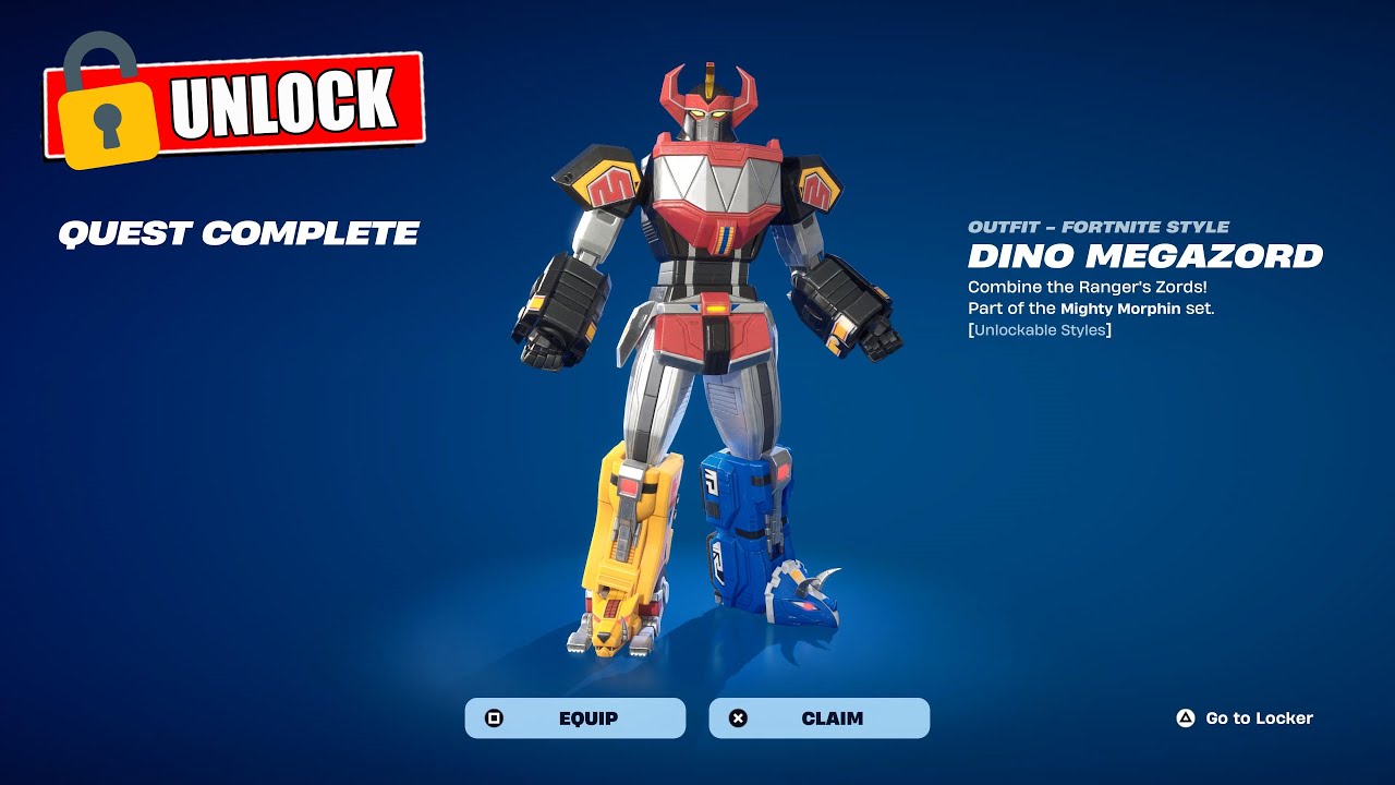 Fortnite Guide | How to unlock Megazord (Power Rangers)