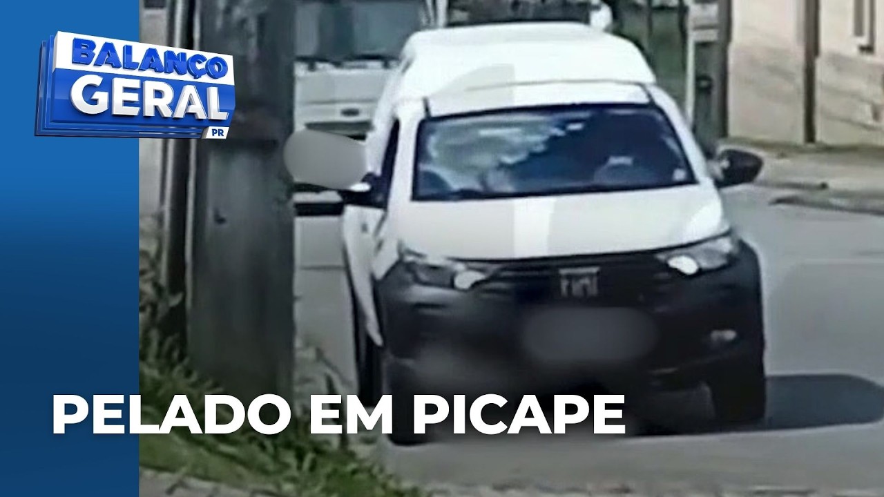 Novas vítimas surgem e polícia está perto de prender motorista que dirige sem roupas em picape