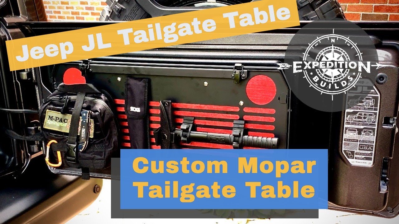 Custom Mopar Jeep JL Tailgate Table