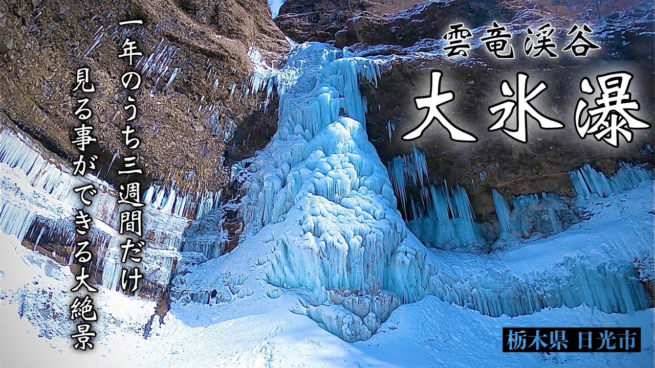 【雲竜渓谷／氷瀑】雲竜瀑は想像を超えるスケールでした！三週間しか見れない奇跡の絶景！／雪山登山・日光東照宮・2024.02.11